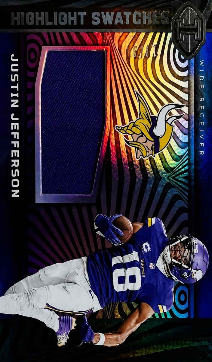 2023 Panini Illusions Football Blue Justin Jefferson #HS-JJEF PSA 7.5