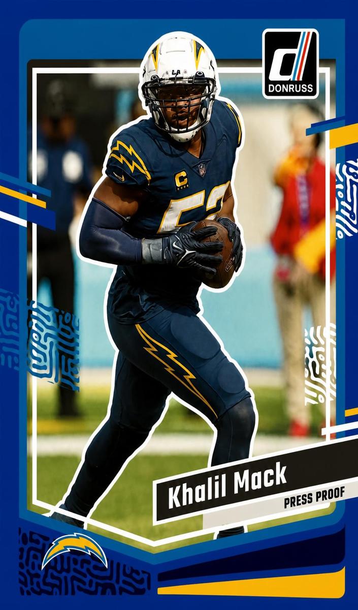 2023 Panini Donruss Football Press Proof Blue Khalil Mack #160