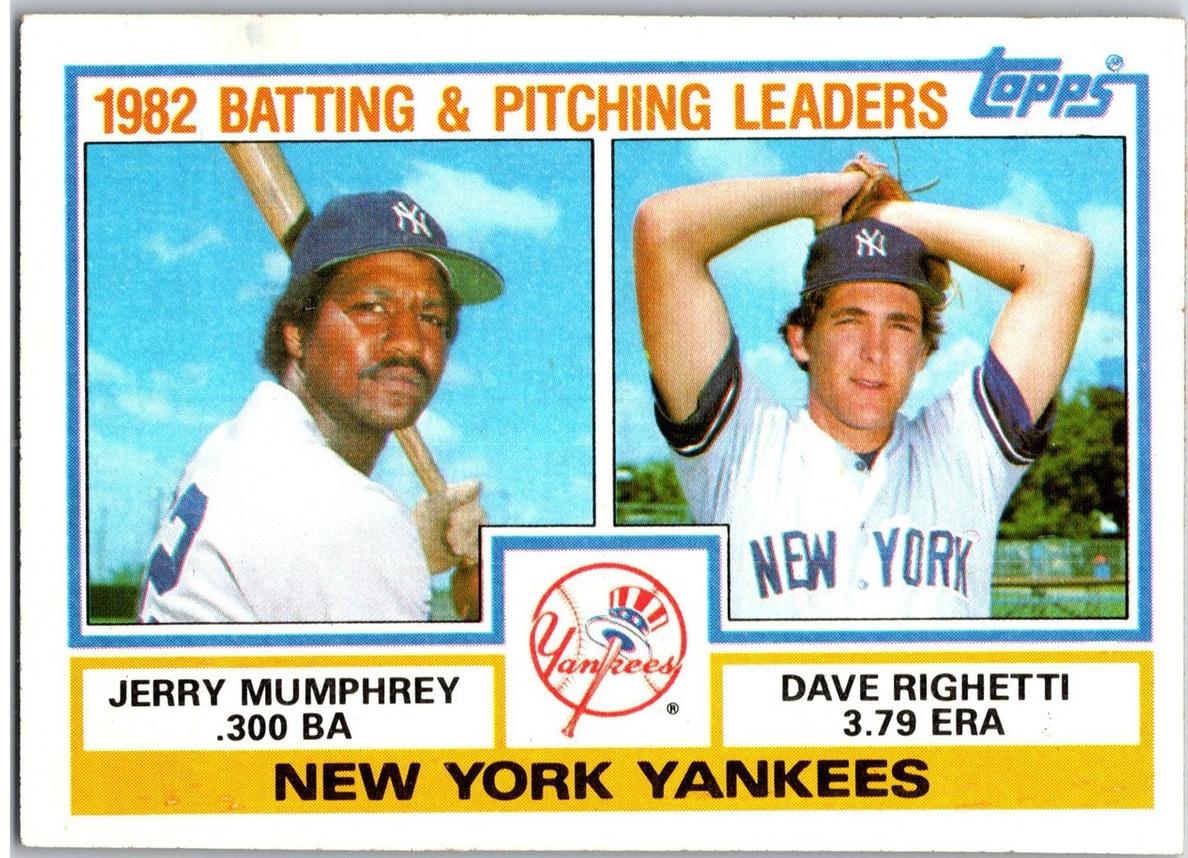 1983 Topps Baseball Jerry Mumphrey #81 PSA 10