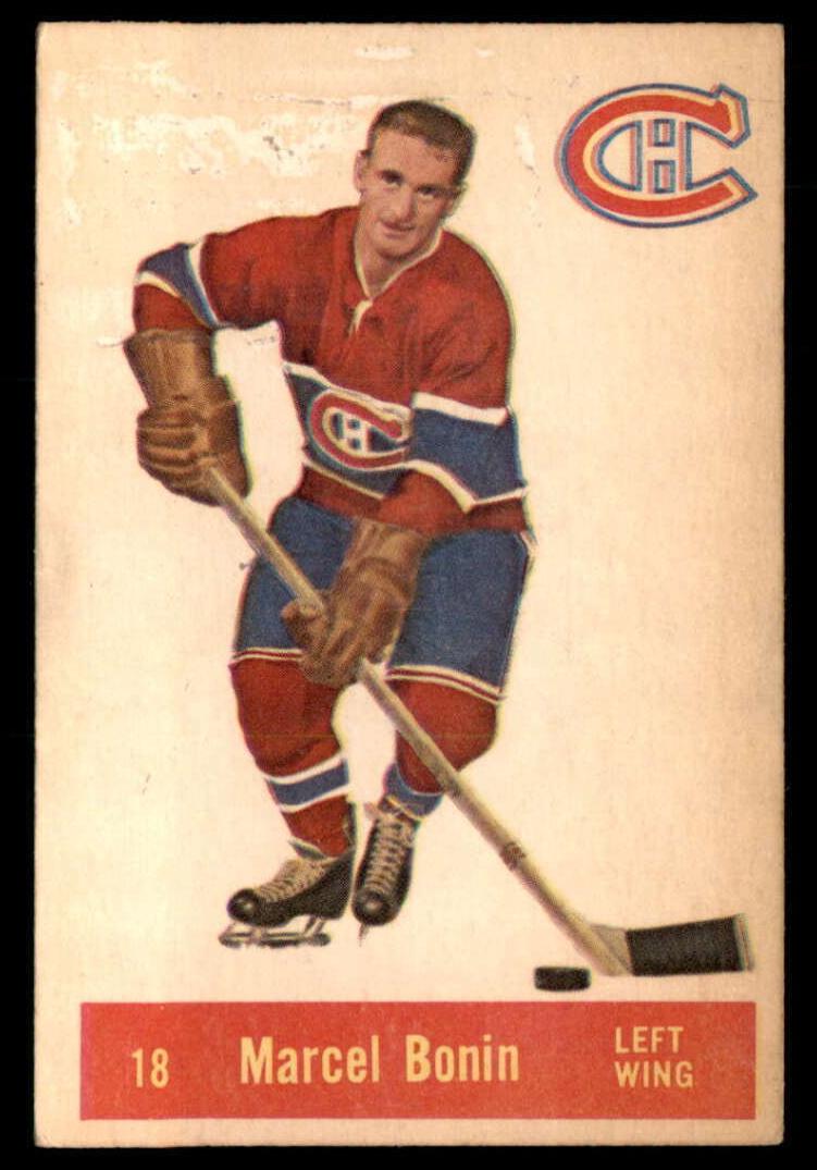 1957 Parkhurst Hockey Marcel Bonin #18 PSA 7