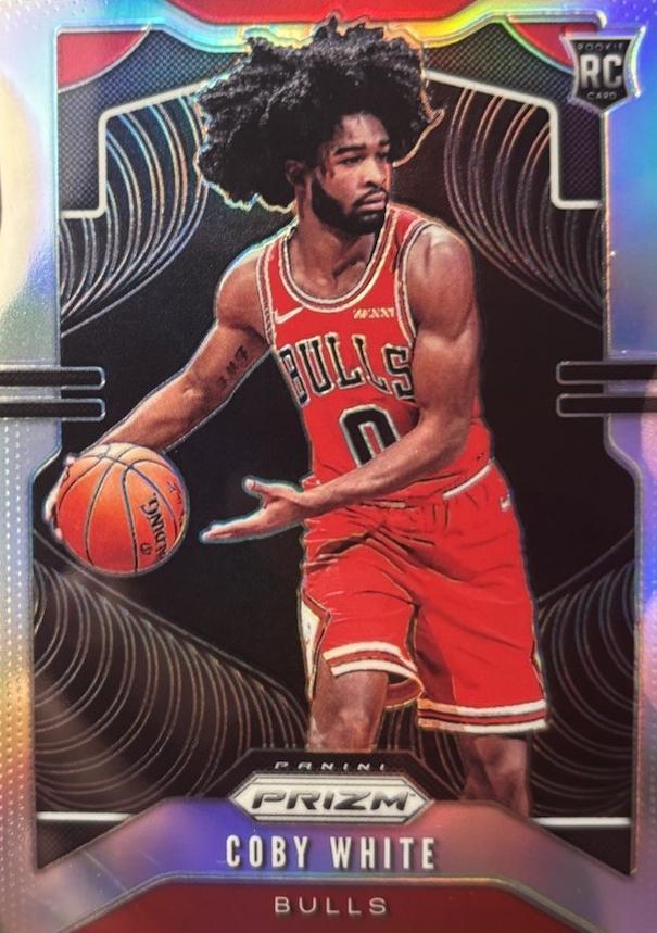 2019 Panini Prizm Basketball Silver Prizm Coby White #253 PSA 9