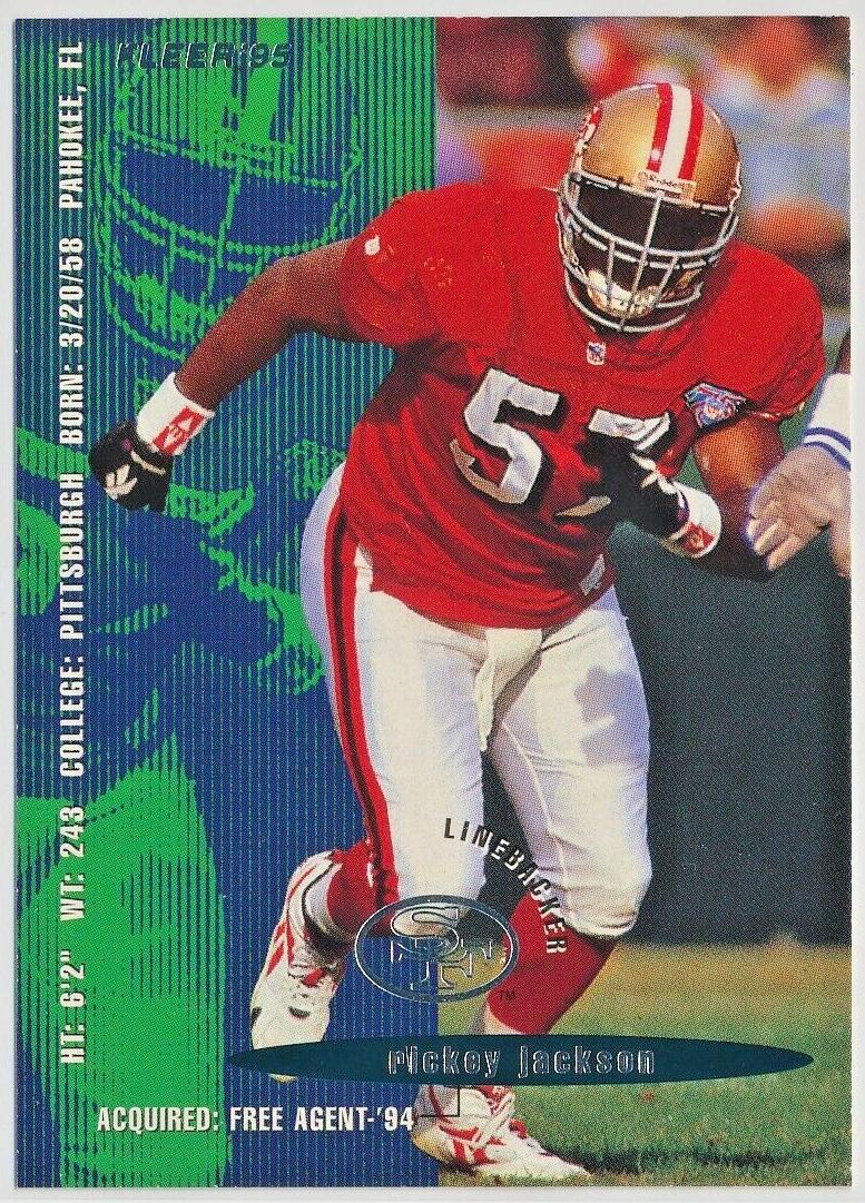 1995 Fleer Football Rickey Jackson #343