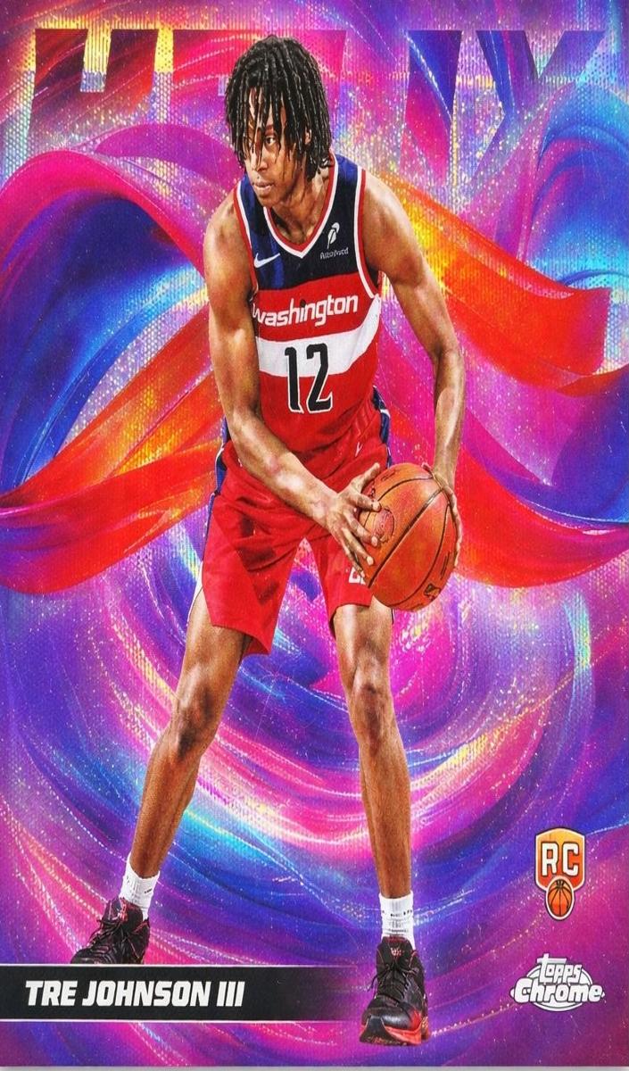 2025 Topps Chrome Basketball Tre Johnson III #H-16 PSA 10
