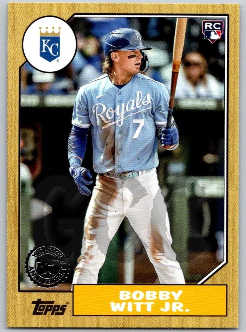 2022 Topps Update Baseball Bobby Witt Jr. #87TBU-7 RAW Ungraded