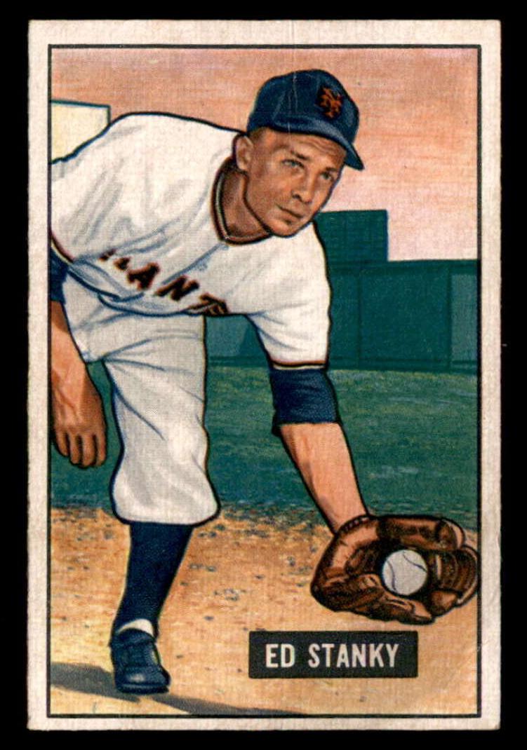 1951 Bowman Baseball Eddie Stanky #13