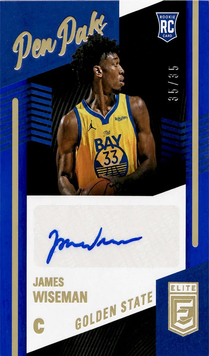 2020 Donruss Elite Basketball Blue James Wiseman #PP-JWS