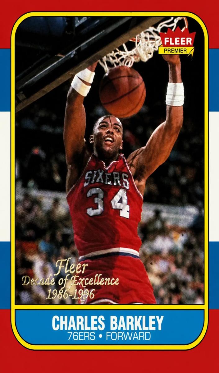 1996 Fleer Basketball Charles Barkley #11 PSA 9