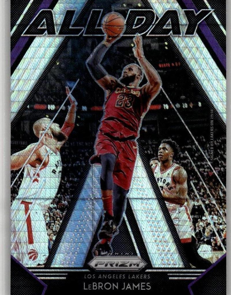 2018 Panini Prizm Basketball Hyper LeBron James #10 PSA 10