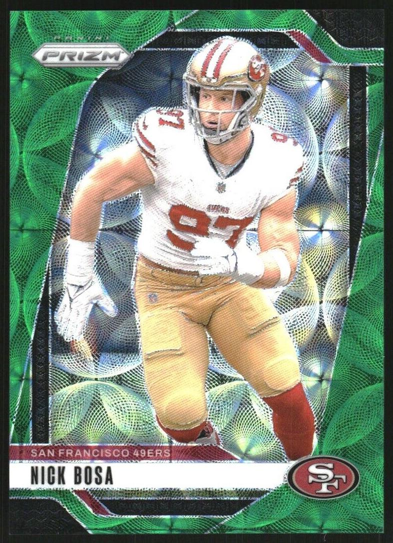 2024 Panini Prizm Football Green Scope Nick Bosa #254