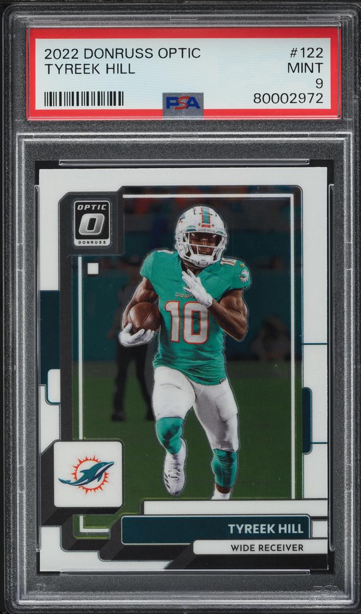 2022 Donruss Optic Football Tyreek Hill #122 PSA 9