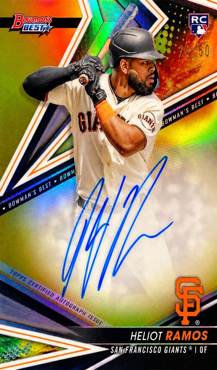 2022 Bowman's Best Baseball Gold Heliot Ramos #B22-HR SGC 9.5