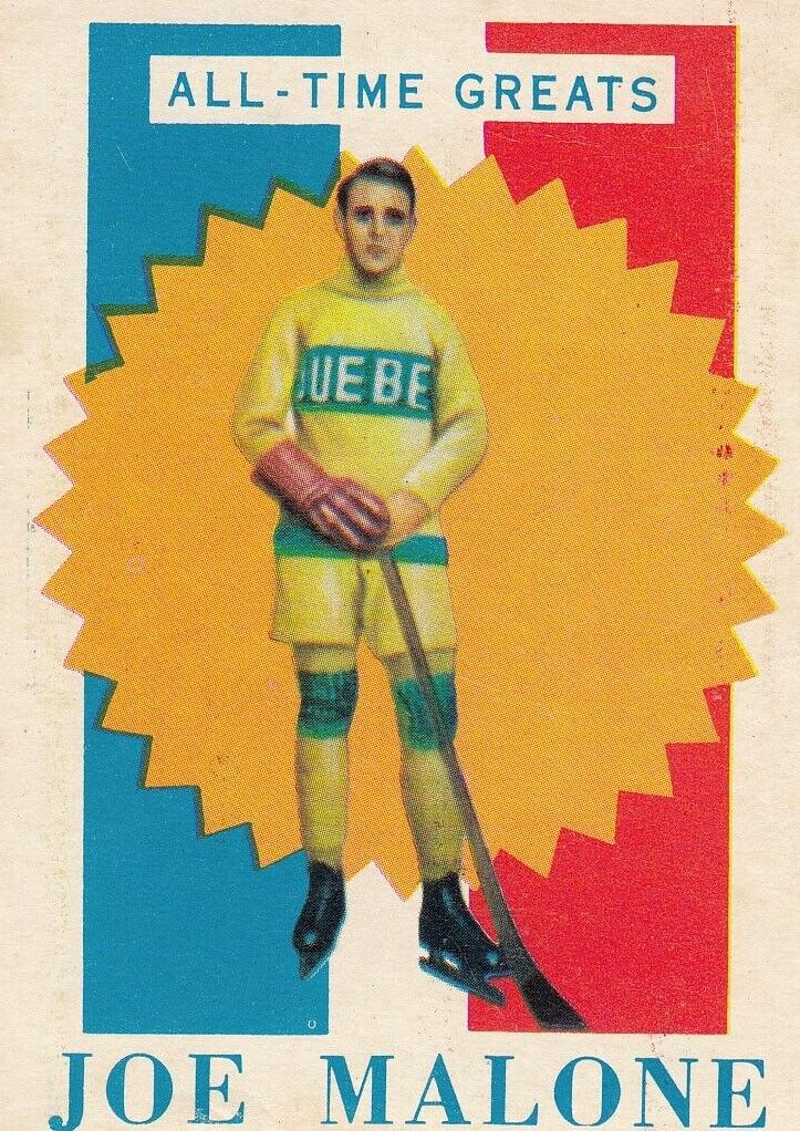 1960 Topps Hockey Joe Malone #3 PSA 8