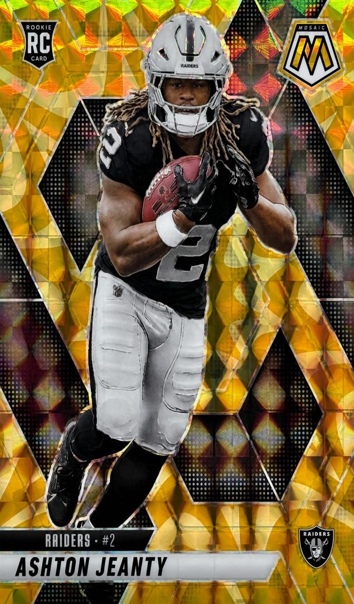 2025 Panini Mosaic Football Reactive Yellow Ashton Jeanty #345