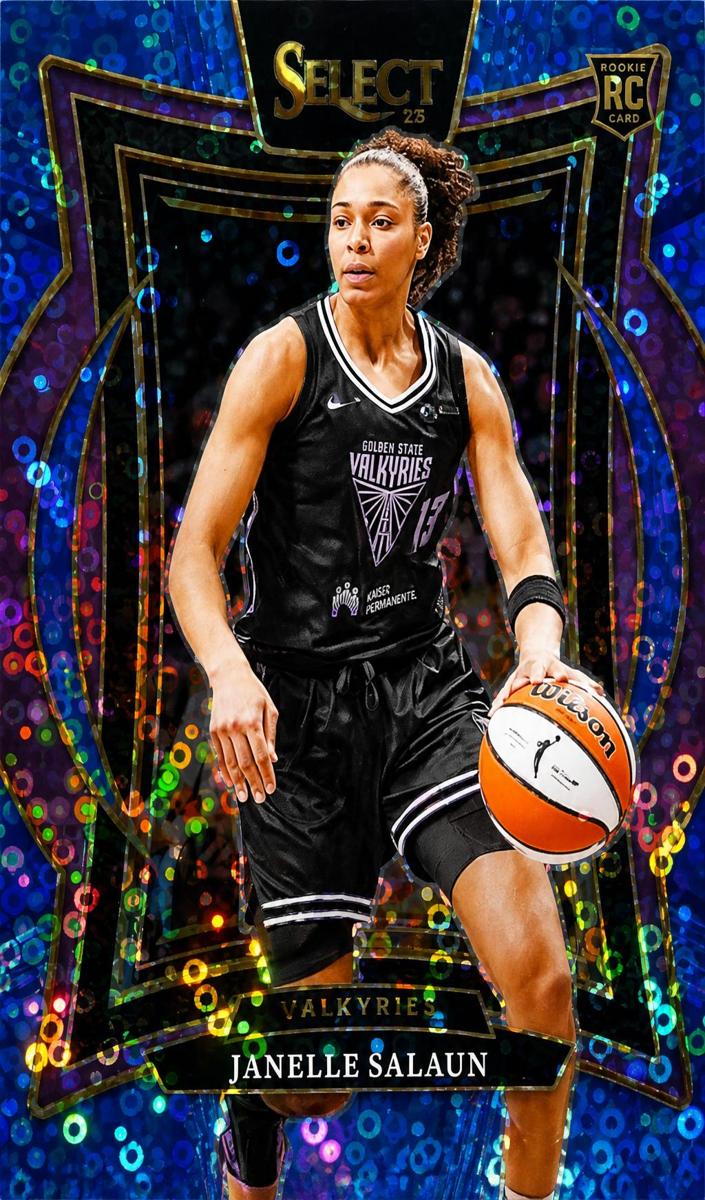 2025 Panini Select WNBA Basketball Light Blue Disco Janelle Salaun #81