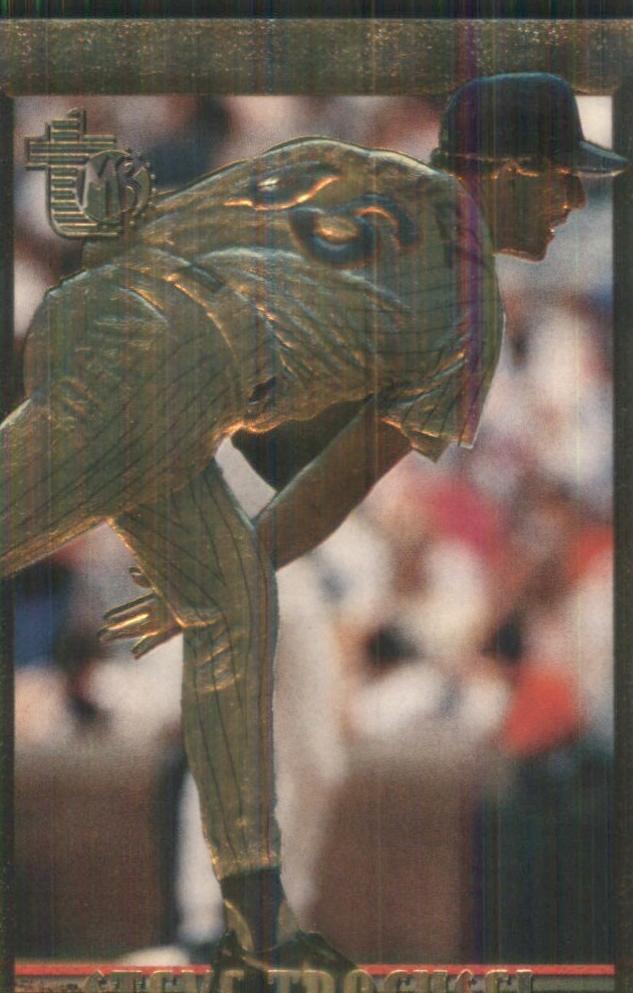 1995 Topps Embossed Baseball Golden Idols Steve Trachsel #96