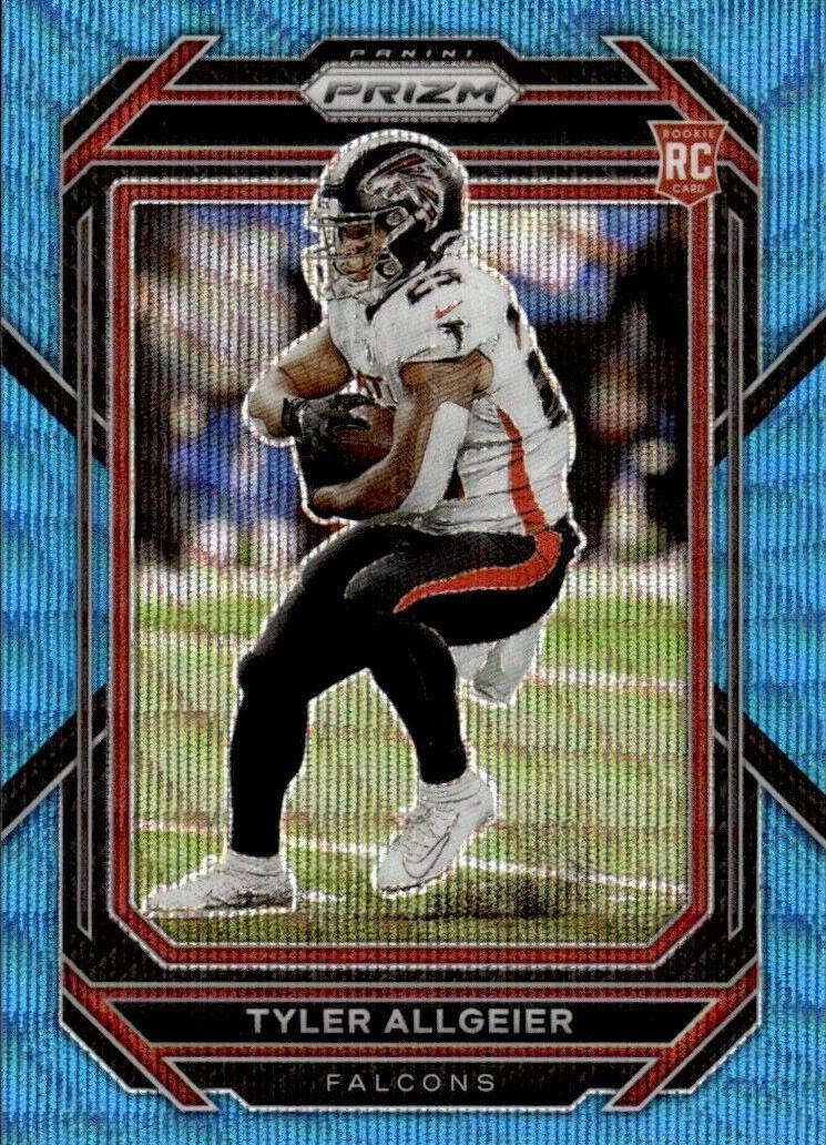 2022 Panini Prizm Football Blue Wave Tyler Allgeier #344