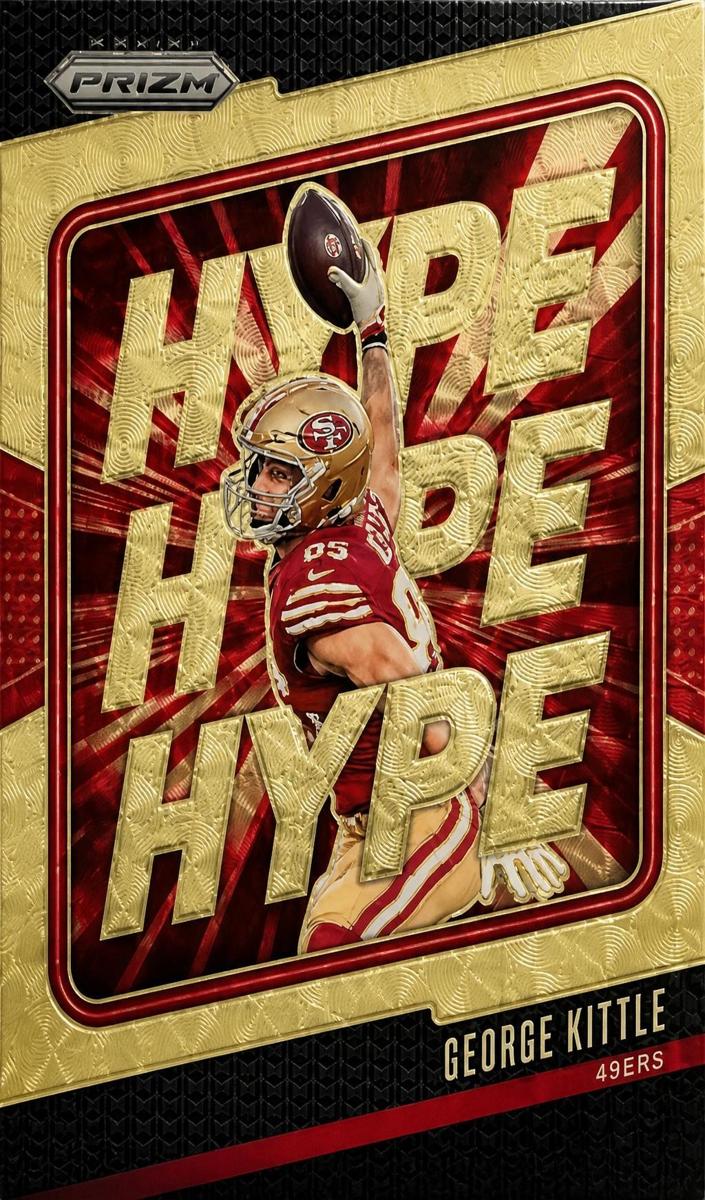 2024 Panini Prizm Football Gold Vinyl George Kittle #8 PSA 10