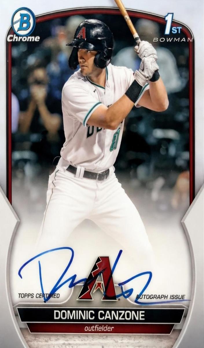 2023 Bowman Chrome Baseball Dominic Canzone #CPA-DC PSA 10