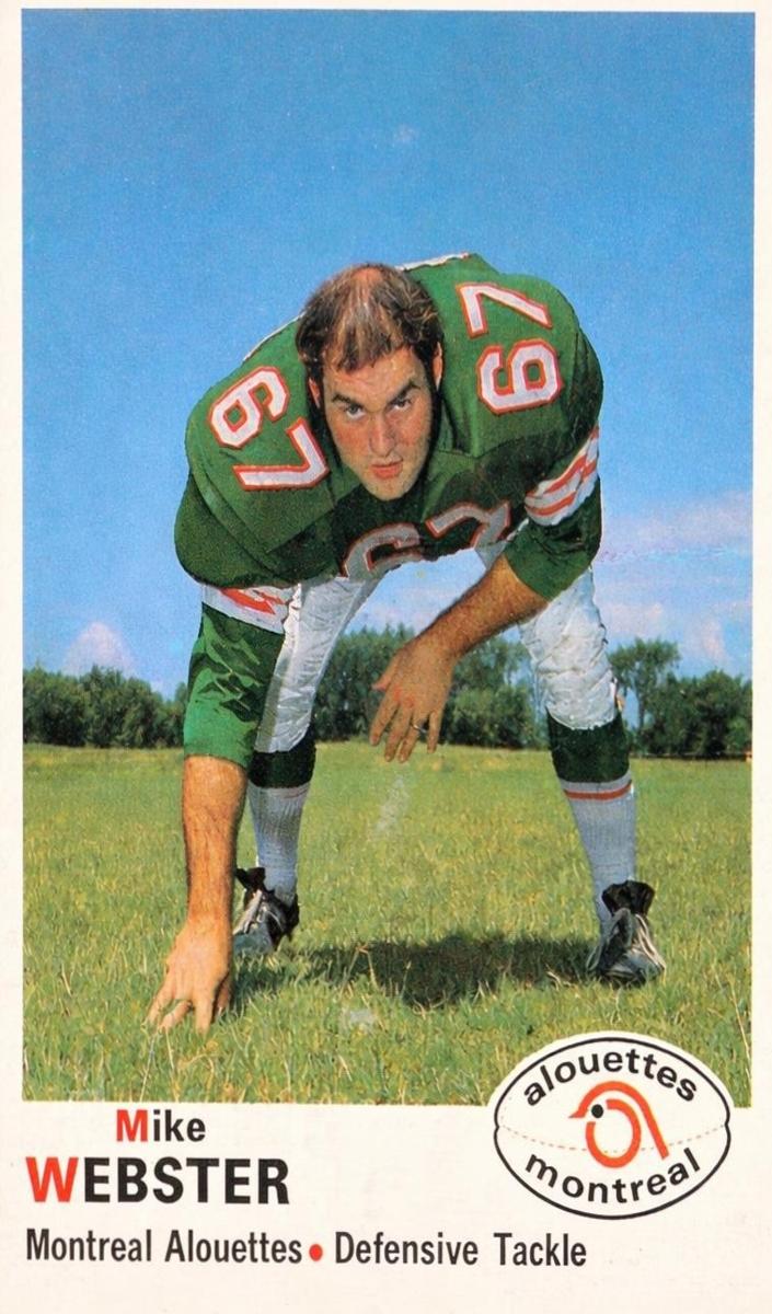 1970 O-Pee-Chee CFL Football Mike Webster #109