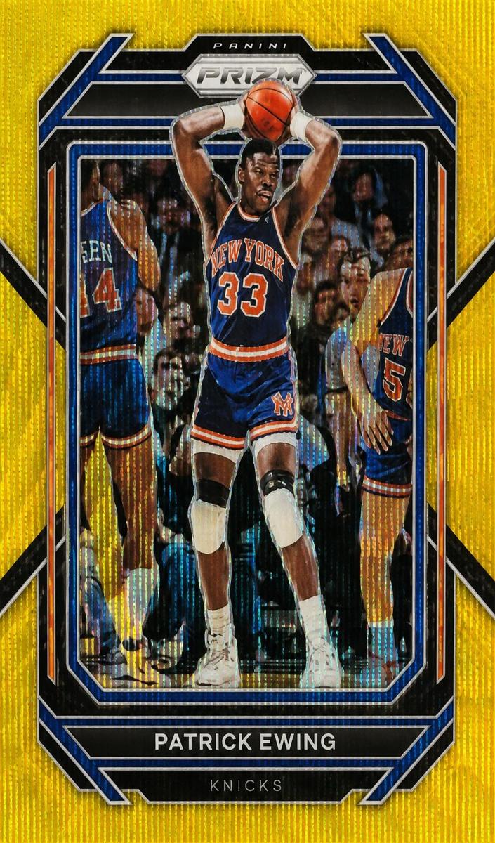 2022 Panini Prizm Basketball Gold Wave Patrick Ewing #275