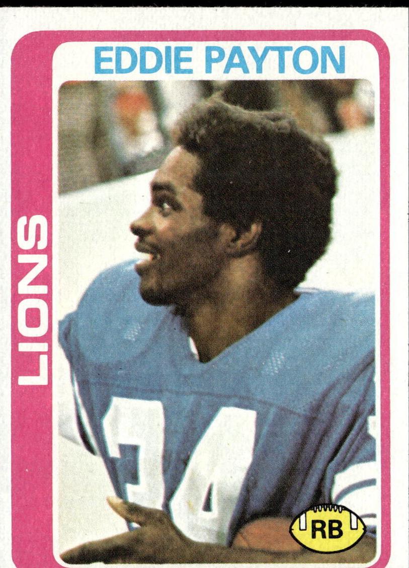 1978 Topps Football Eddie Payton #487