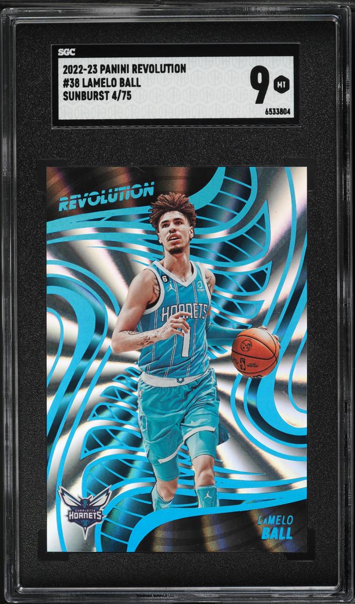 2022 Panini Revolution Basketball Sunburst LaMelo Ball #38 SGC 8.5