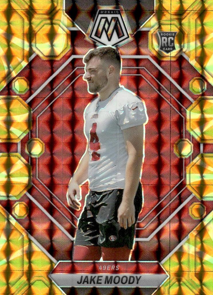 2023 Panini Mosaic Football Reactive Yellow Jake Moody #326