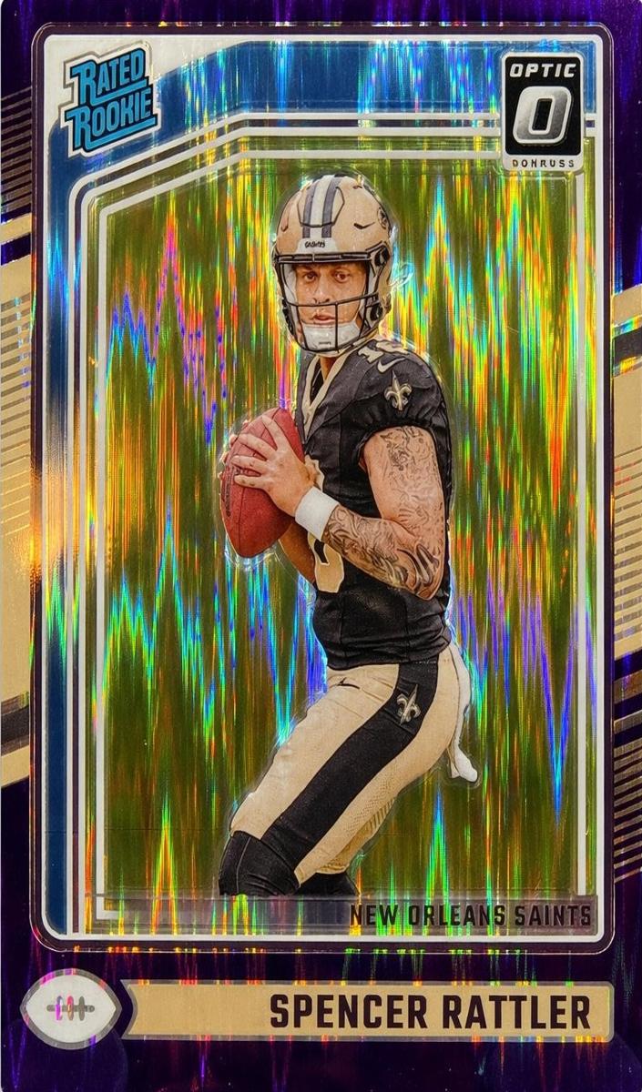 2024 Donruss Optic Football Purple Shock Spencer Rattler #289