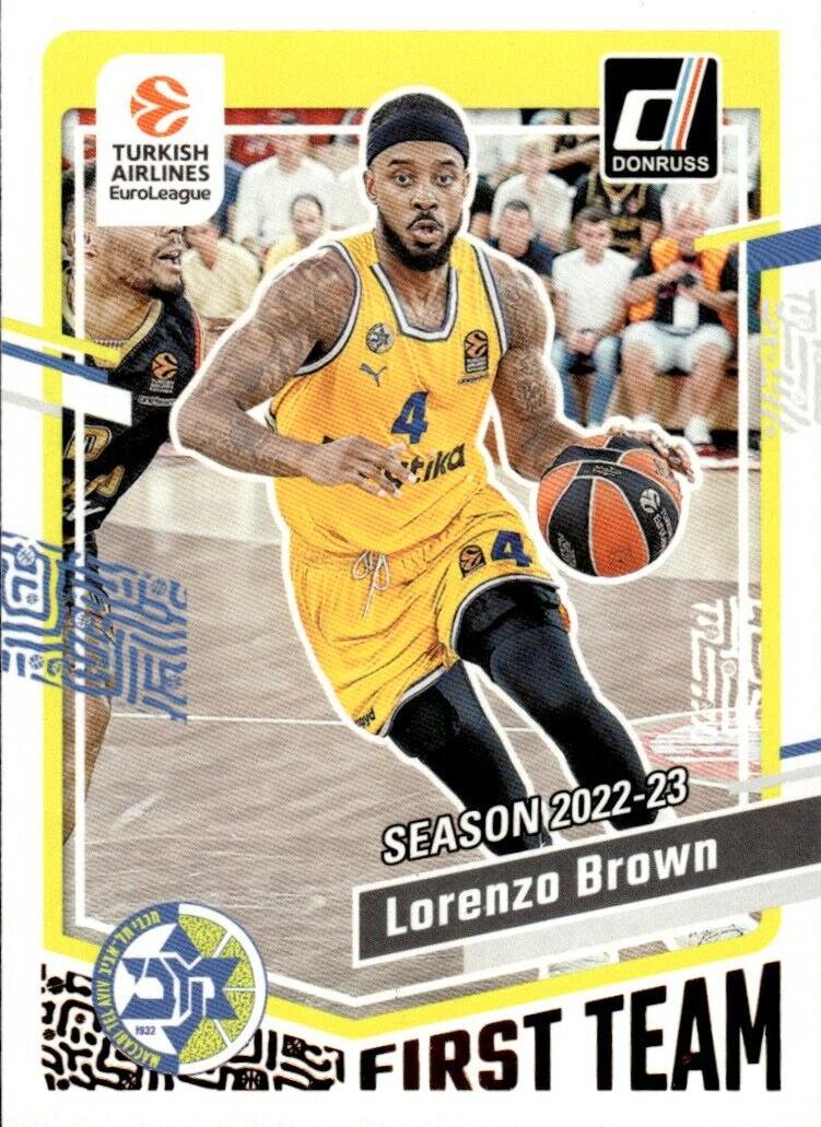 2023 Donruss Turkish Airlines EuroLeague Basketball Lorenzo Brown #198