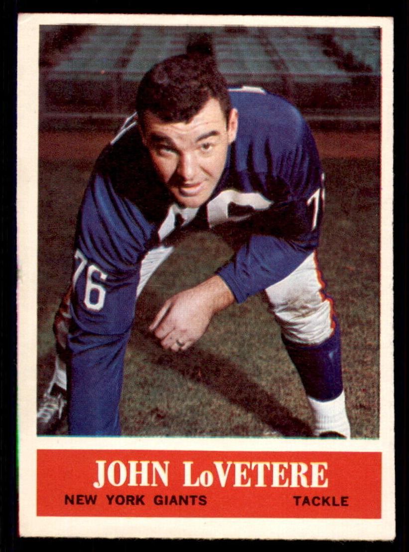 1964 Philadelphia Football John LoVetere #120 PSA 6