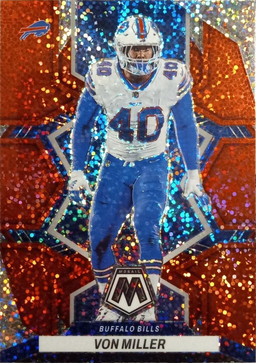 2022 Panini Mosaic Football Red Sparkle Von Miller #202