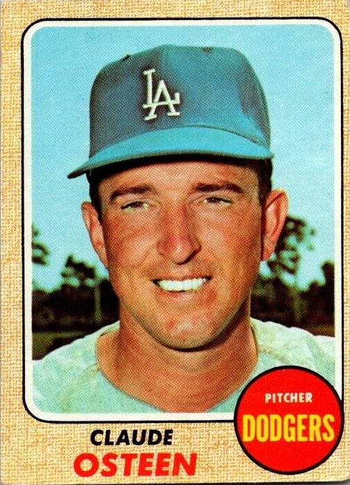 1968 Topps Baseball Claude Osteen #440 PSA 7.5