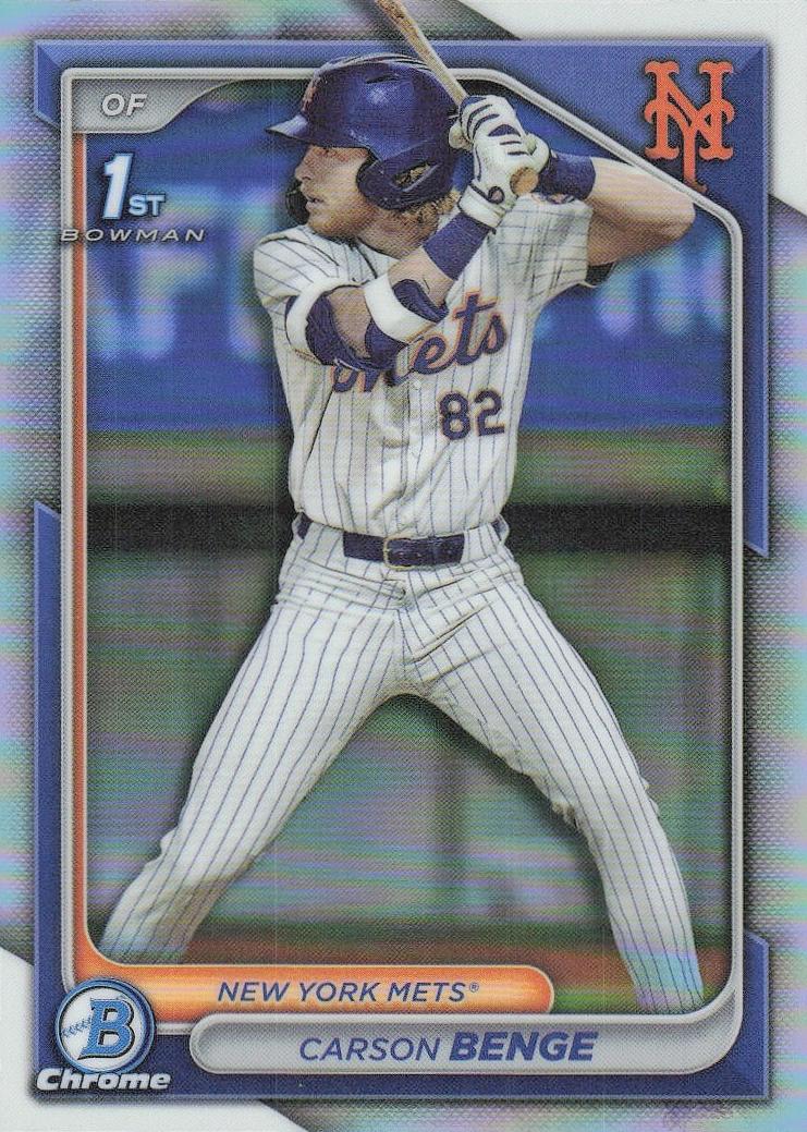 2024 Bowman Draft Chrome Baseball Refractor Carson Benge #BDC-28