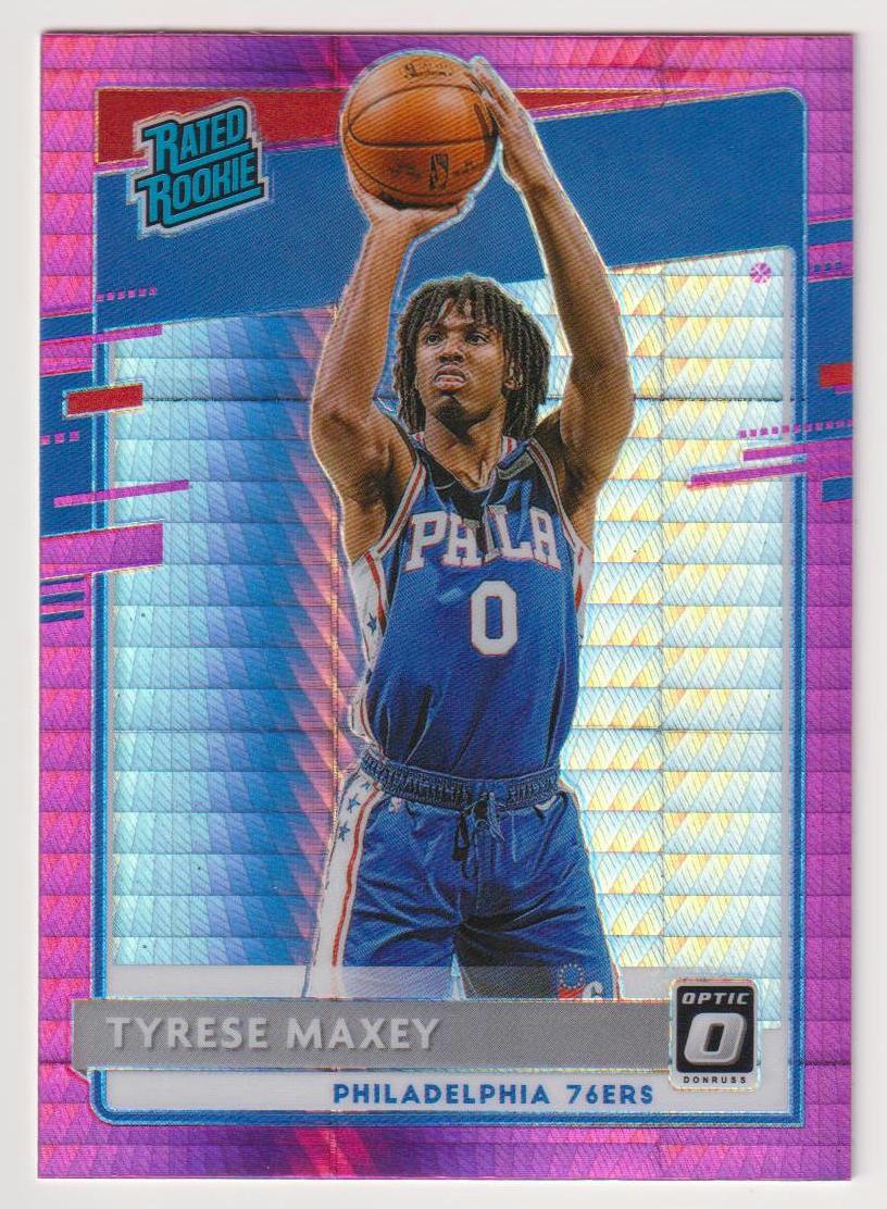 2020 Donruss Optic Basketball Hyper Pink Tyrese Maxey #171 PSA 10