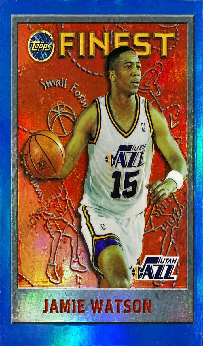 1995 Topps Finest Basketball Refractor Jamie Watson #230