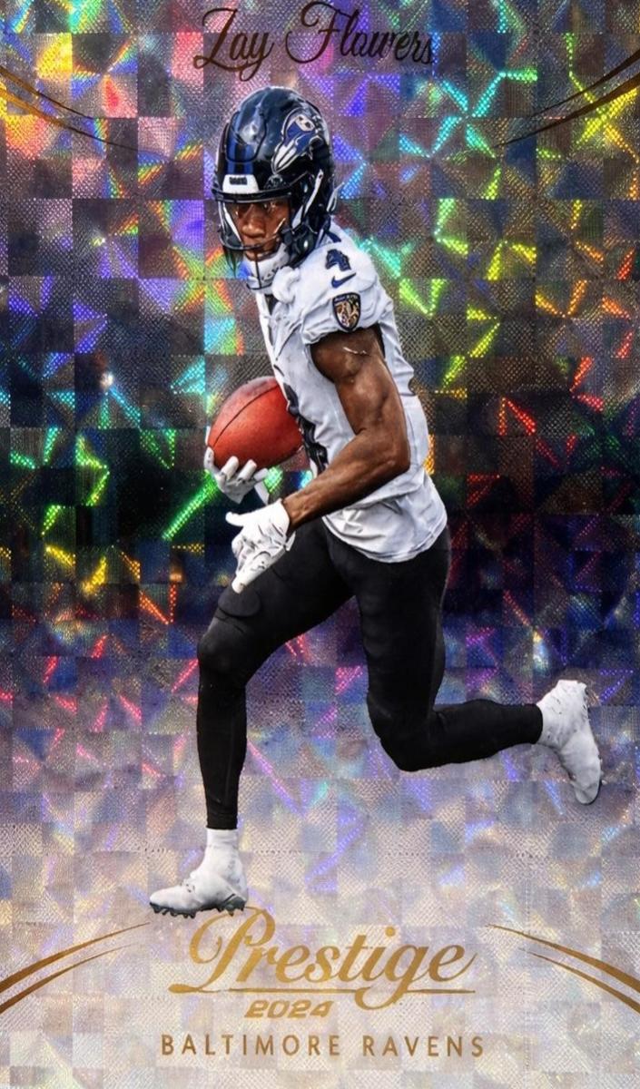 2024 Panini Prestige Football Diamond Xtra Points Zay Flowers #22