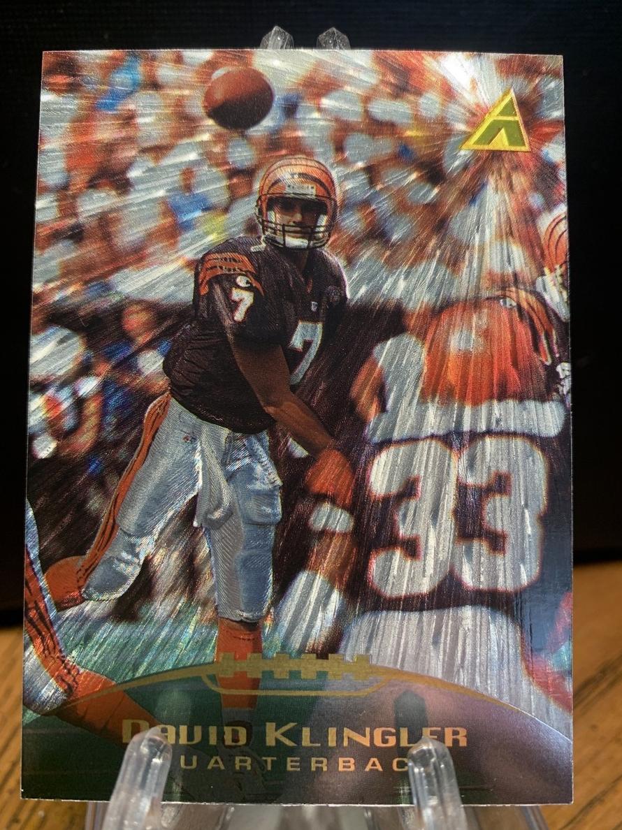 1995 Pinnacle Football Trophy Collection David Klingler #93