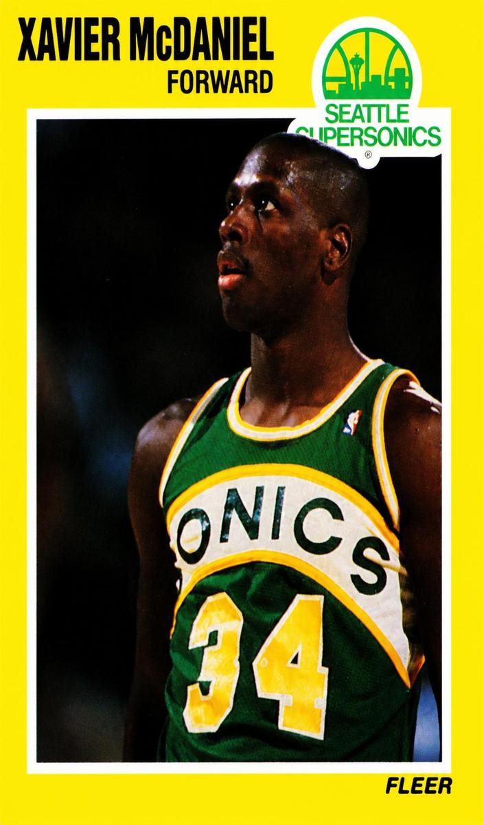 1989 Fleer Basketball Xavier McDaniel #148 PSA 9