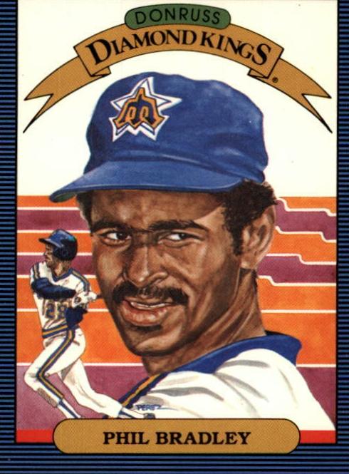 1986 Donruss Baseball Phil Bradley #22