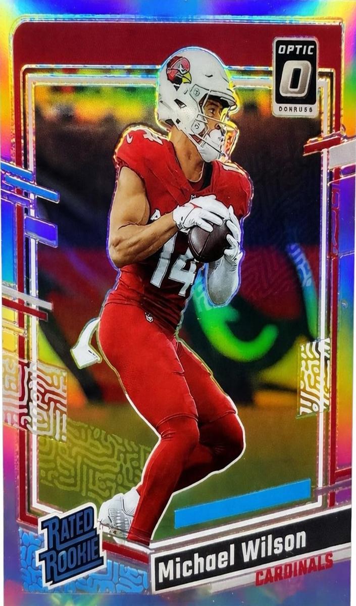 2023 Donruss Optic Football Holo Michael Wilson #204 PSA 10