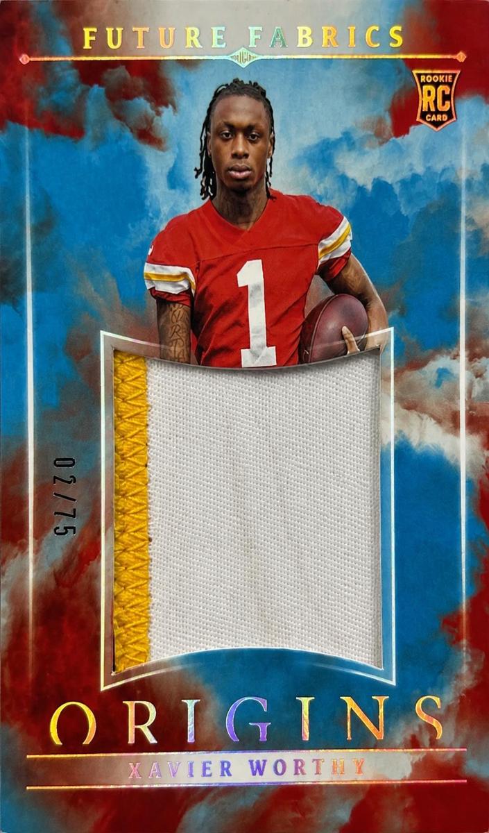 2024 Panini Origins Football Turquoise Xavier Worthy #FF-XWY