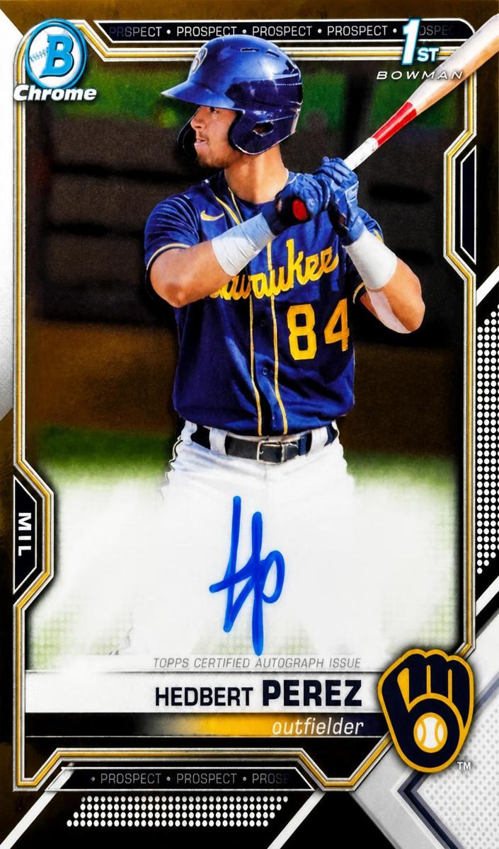 2021 Bowman Chrome Prospects Baseball Hedbert Perez #CPA-HP