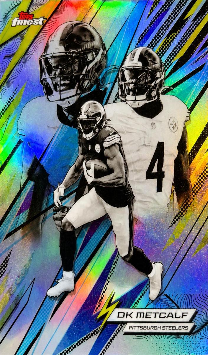 2025 Topps Finest Football DK Metcalf #PK-6