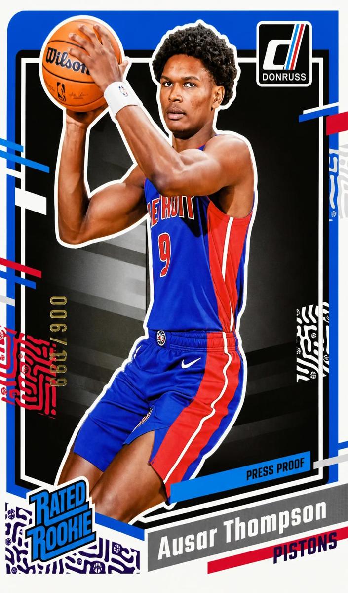 2023 Panini Donruss Basketball Press Proof Purple Ausar Thompson #228 PSA 9