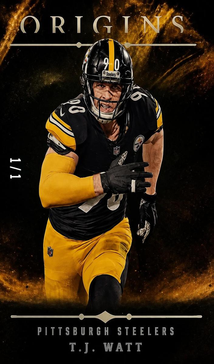 2024 Panini Origins Football Gold T.J. Watt #64