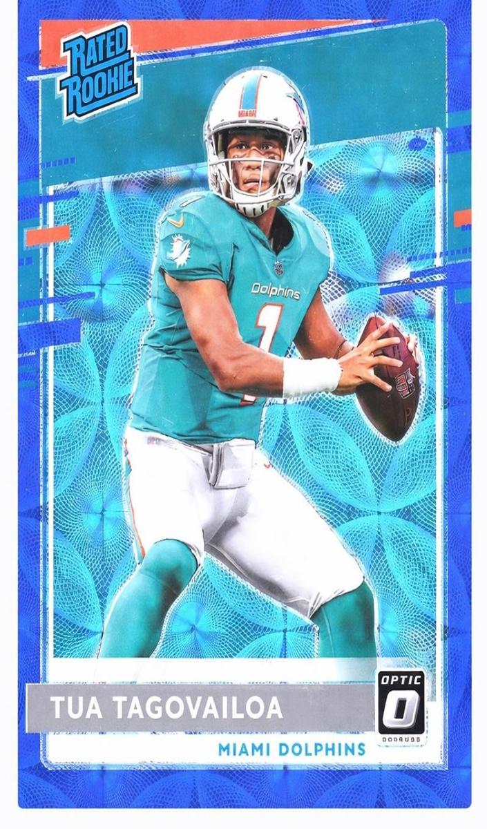 2020 Donruss Optic Football Blue Scope Tua Tagovailoa #152