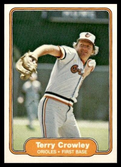1982 Fleer Baseball Terry Crowley #160