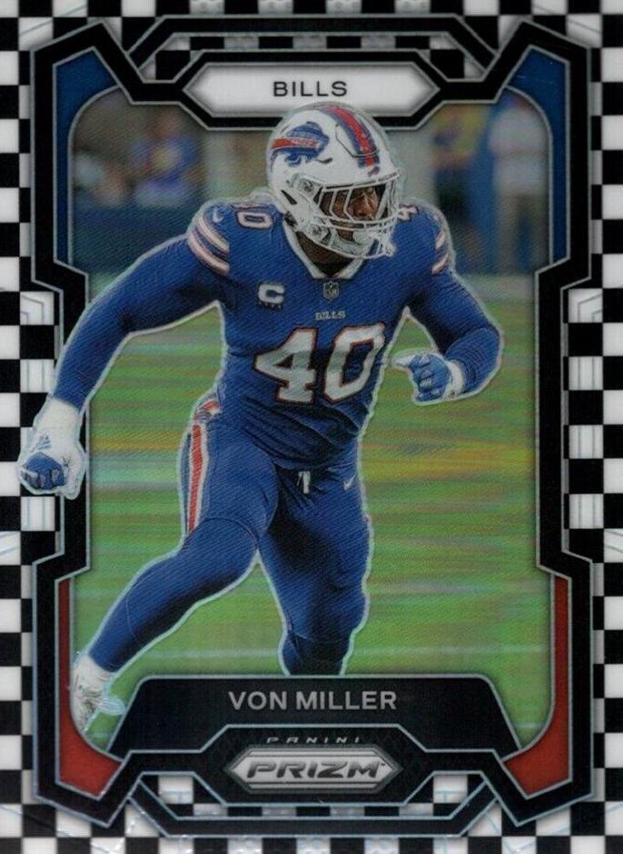 2023 Panini Prizm Football Black and White Checker Von Miller #36