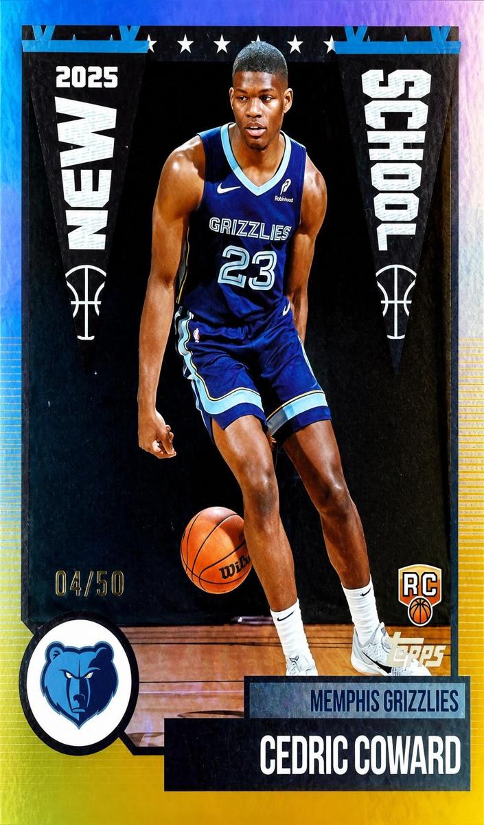 2025 Topps Basketball Gold Rainbow Cedric Coward #NS-11