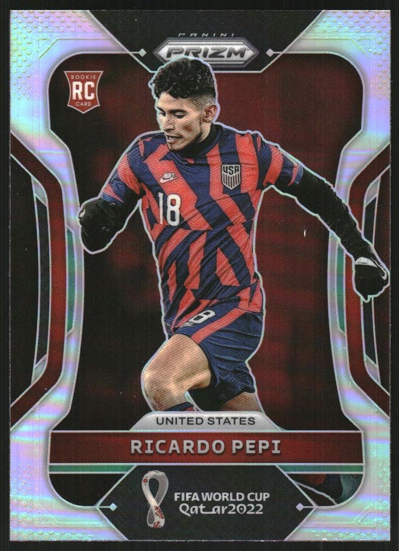2022 Panini Prizm FIFA World Cup Qatar Soccer Silver Ricardo Pepi #205 PSA 7